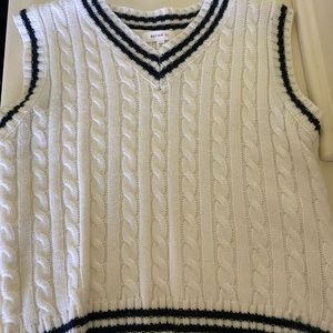 Better Be White Sweater Vest